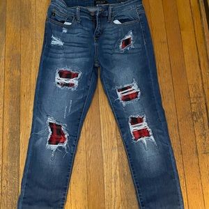 Judy Blue Buffalo Patch Skinny Jeans